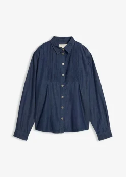 bonprix bonprix Blusa vaquera holgada de algodón orgánico Azul piedra usado