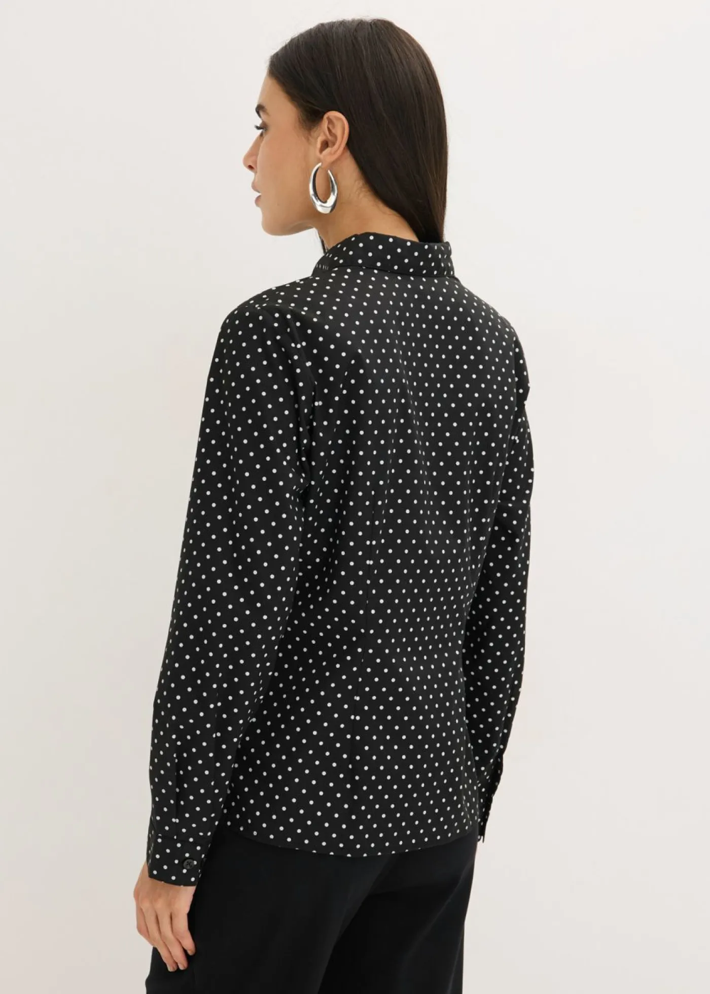 bonprix bonprix Blusas con algodón (2 unidades) blanco/negro topos Hot