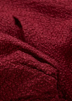 bonprix bonprix Blusón de bouclé suave Rojo rubí New