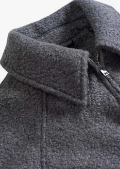 bonprix bonprix Blusón de bouclé suave pizarra Sale