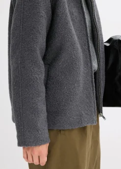 bonprix bonprix Blusón de bouclé suave pizarra Sale
