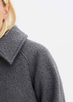bonprix bonprix Blusón de bouclé suave pizarra Sale