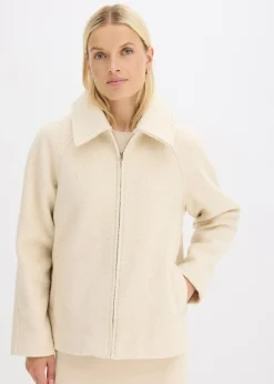 bonprix bonprix Blusón de bouclé suave gris guijarro Hot