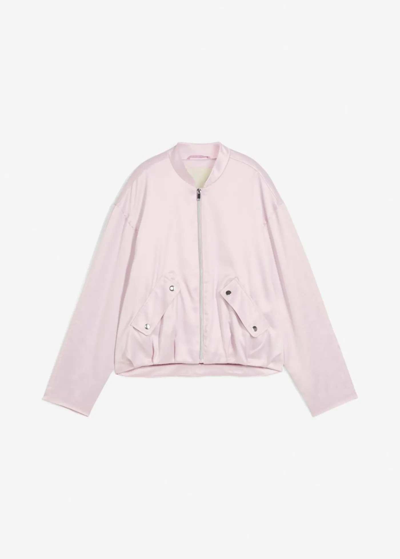 bonprix bonprix Blusón suave de mezcla de viscosa brillante Lila empolvado Clearance