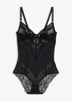 bonprix bonprix Body con aros Negro Sale