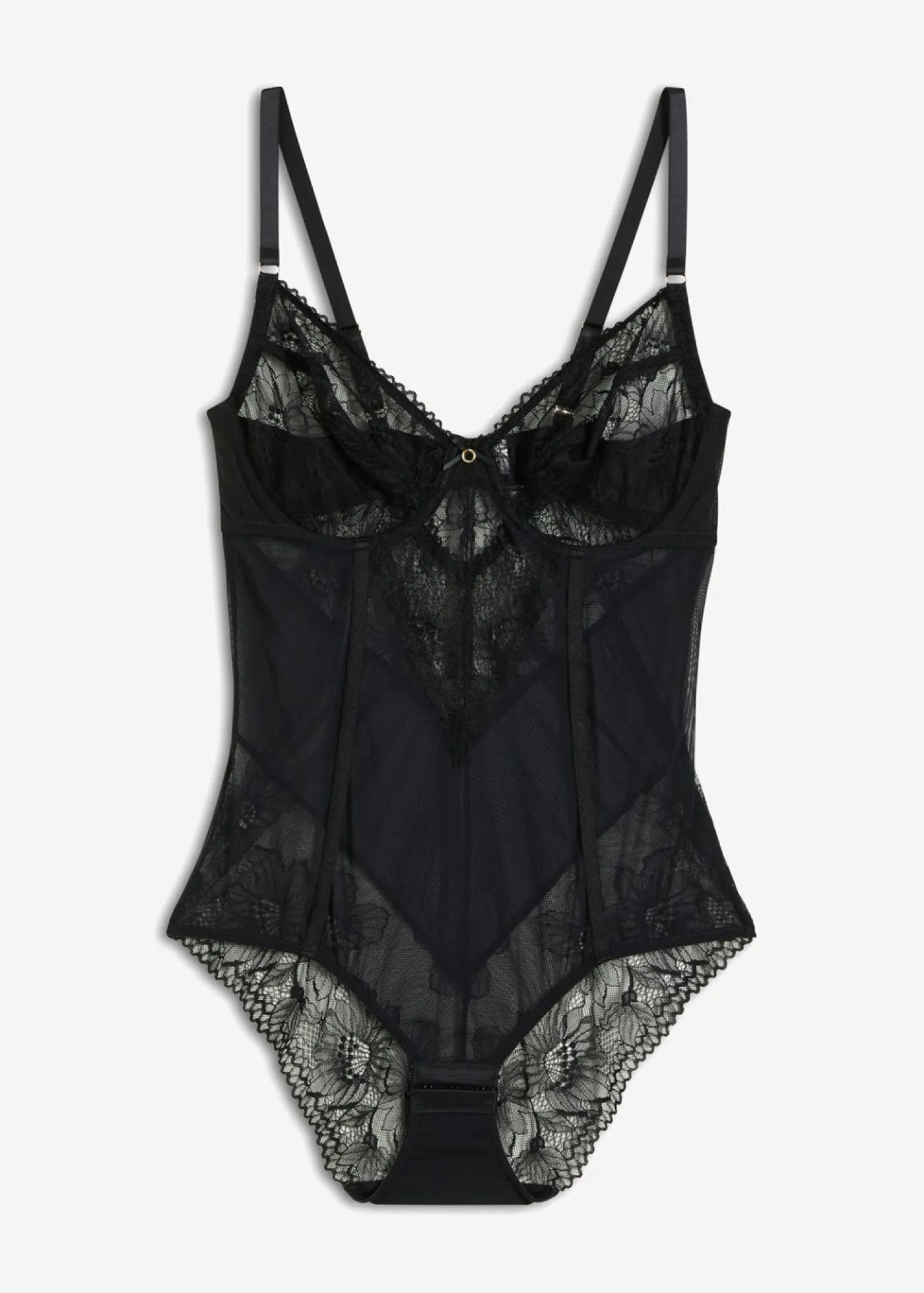 bonprix bonprix Body con aros Negro Sale
