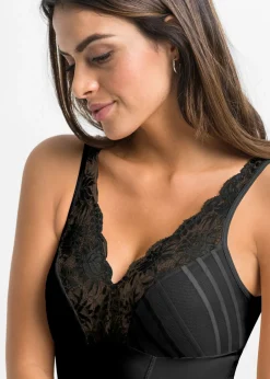 bonprix bonprix Body con efecto moldeador medio Negro New