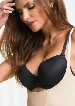 bonprix bonprix Body con efecto moldeador medio Beige-arena Sale