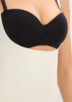 bonprix bonprix Body con gran efecto moldeador Blanco lana Hot