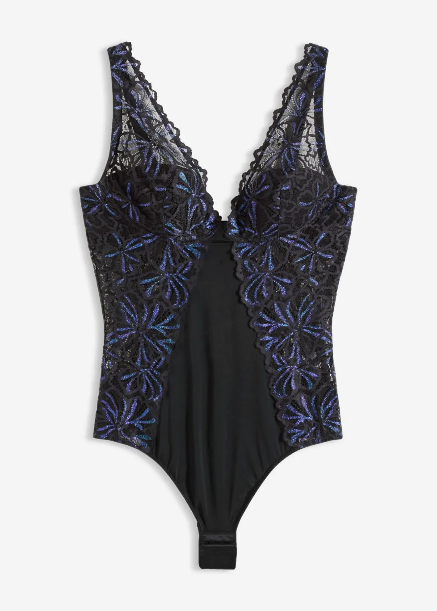 bonprix bonprix Body con hilo brillante Negro Hot