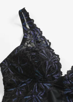 bonprix bonprix Body con hilo brillante Negro Hot