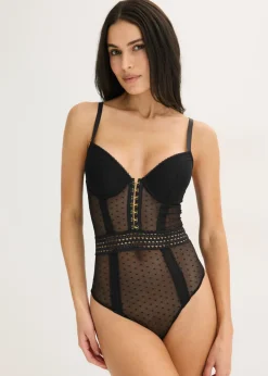 bonprix bonprix Body con tanga Negro Hot