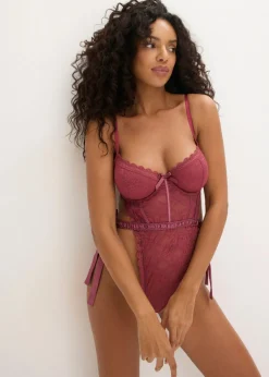 bonprix bonprix Body con tanga Baya silvestre Online
