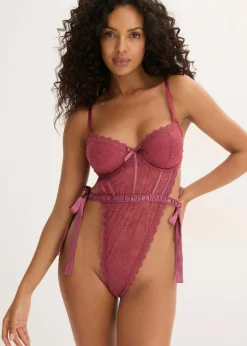 bonprix bonprix Body con tanga Baya silvestre Online
