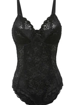 bonprix bonprix Body de encaje elegante Negro Sale