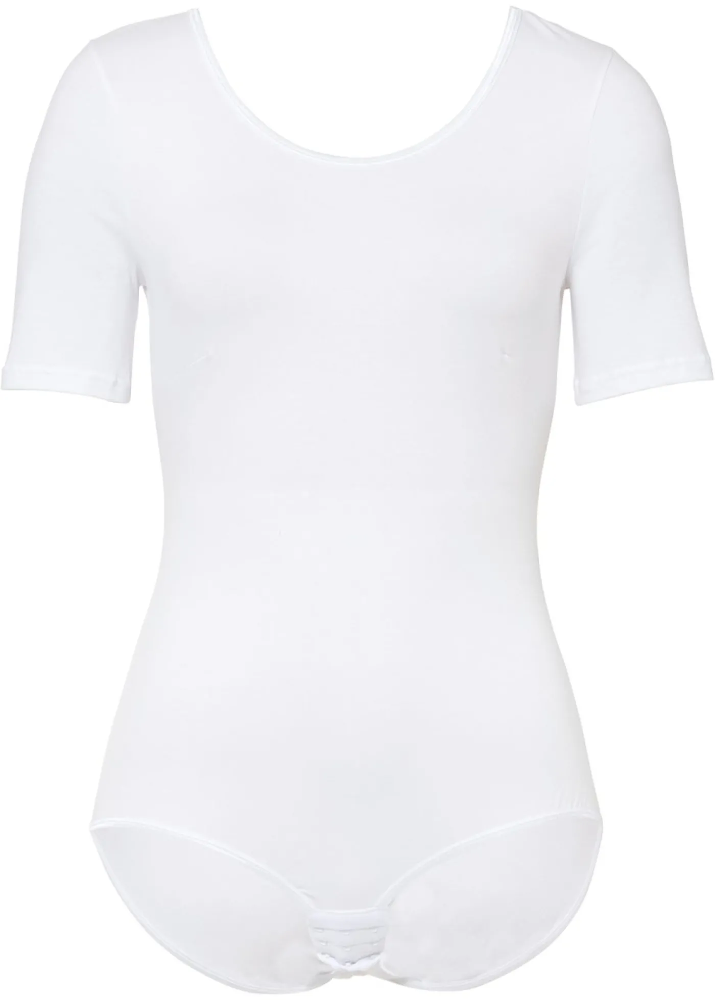 bonprix bonprix Body de media manga con algodón Blanco Best