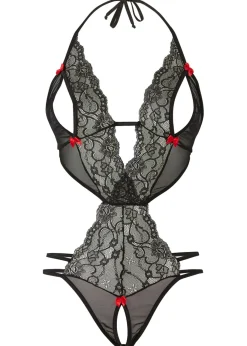 bonprix VENUS Body de tanga con abertura Negro