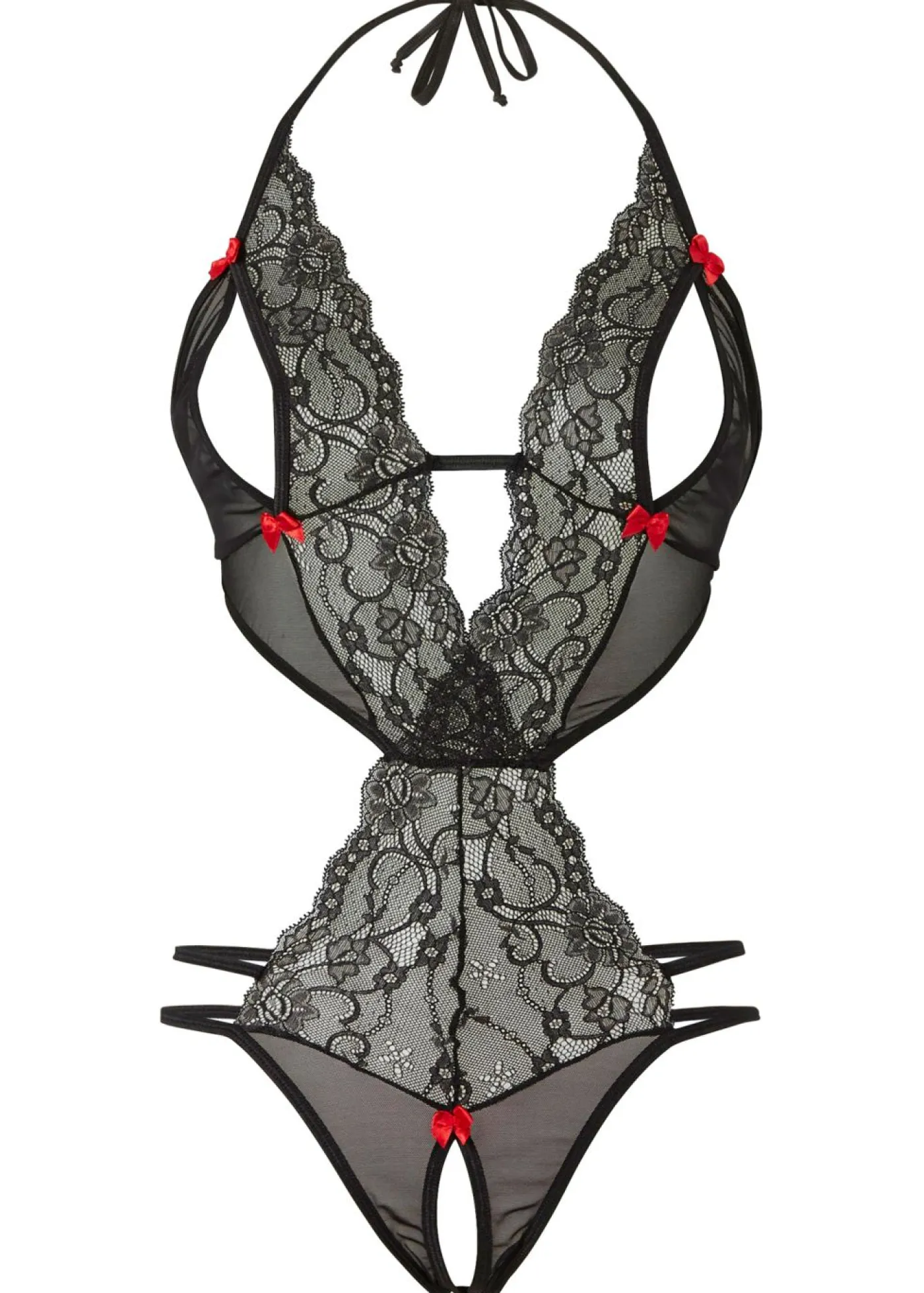 bonprix VENUS Body de tanga con abertura Negro