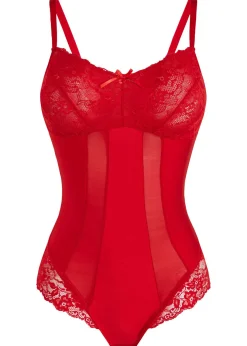 bonprix bonprix Body moldeador con efecto medio rojo intenso