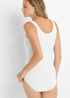 bonprix bonprix Body sin aros con algodón Blanco Clearance