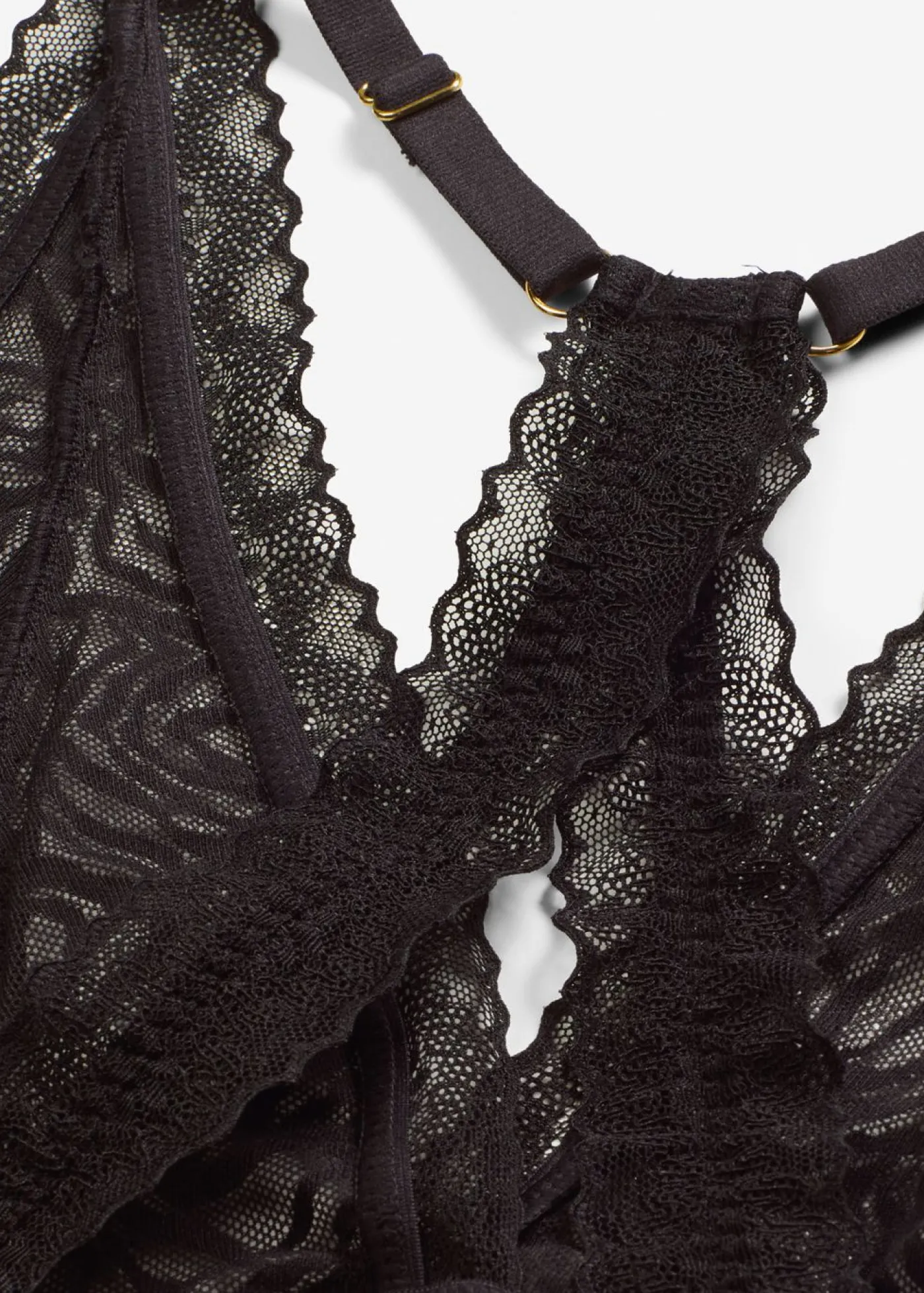 bonprix bonprix Body sin aros con encaje delicado Negro Discount