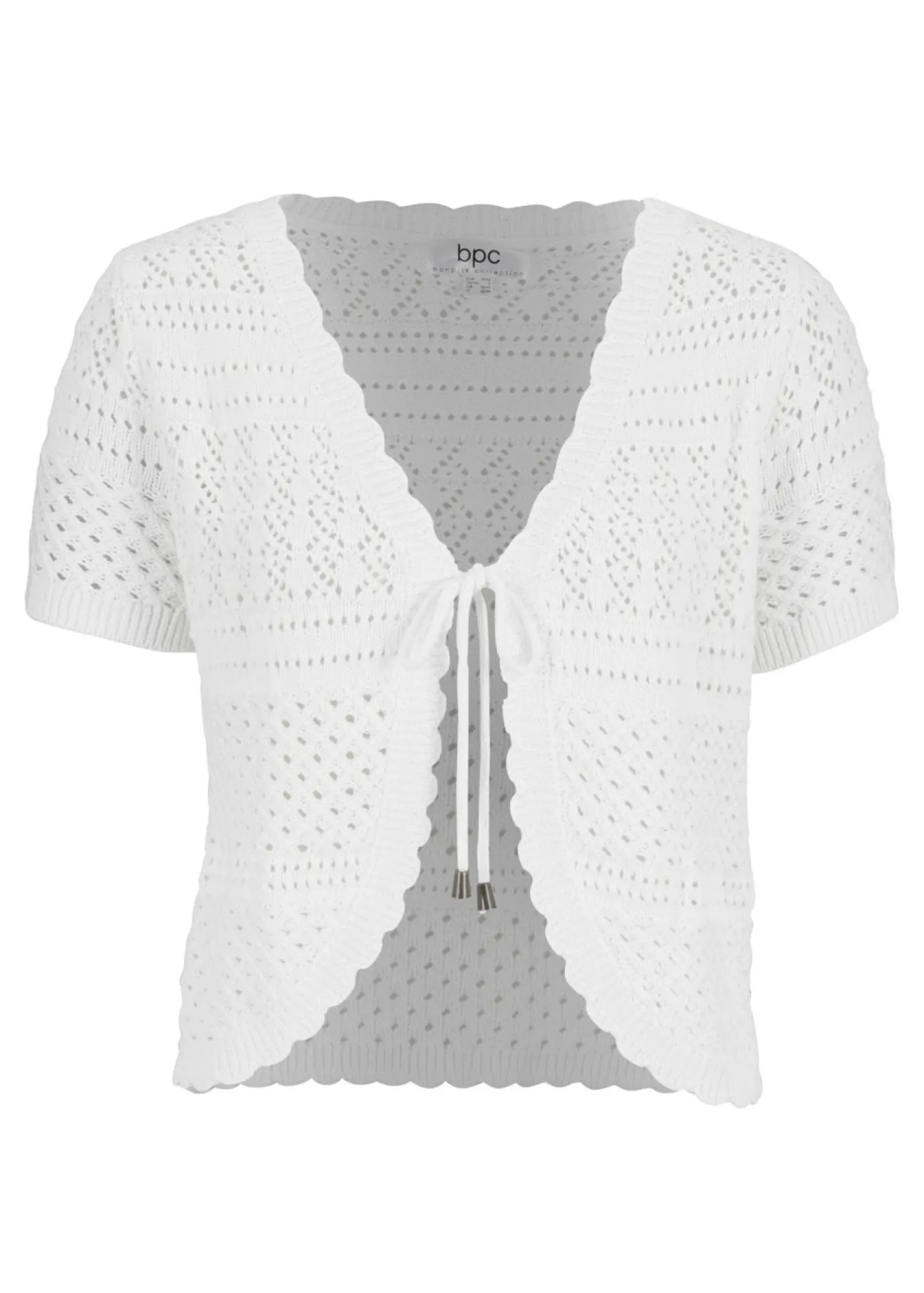 bonprix bonprix Bolero corto de ganchillo Blanco Sale