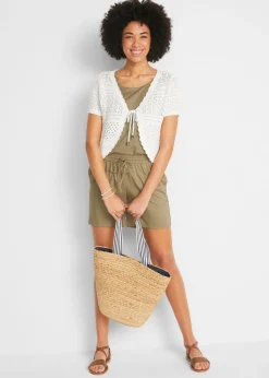 bonprix bonprix Bolero corto de ganchillo Blanco Sale