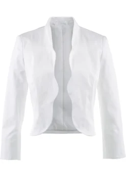bonprix bonprix Bolero de algodón fino Blanco