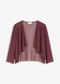 bonprix bonprix Bolero de gasa fina rojo burdeos