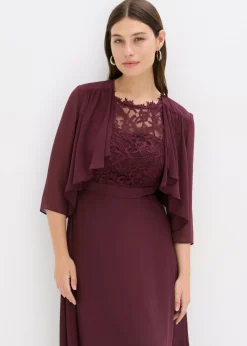 bonprix bonprix Bolero de gasa fina rojo burdeos