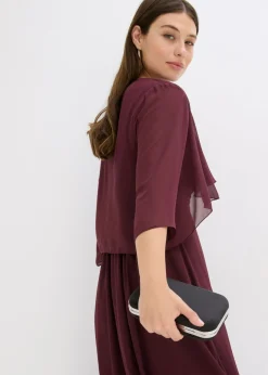 bonprix bonprix Bolero de gasa fina rojo burdeos
