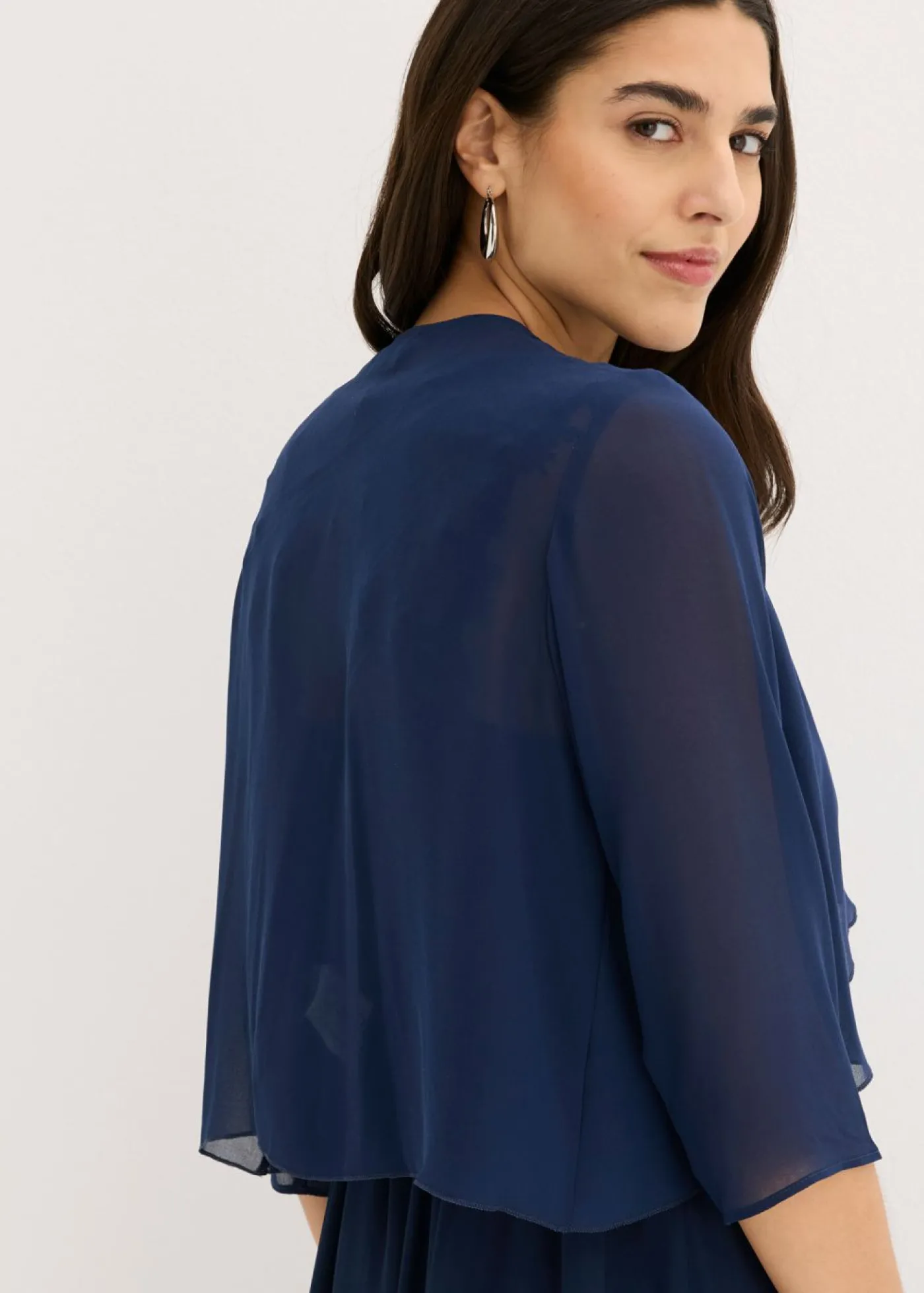 bonprix bonprix Bolero de gasa fina Azul oscuro Best