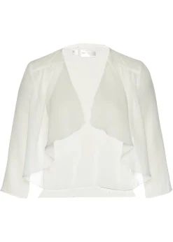 bonprix bonprix Bolero de gasa fina Blanco lana Online
