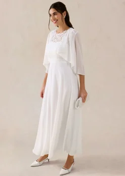 bonprix bonprix Bolero de gasa fina Blanco lana Online