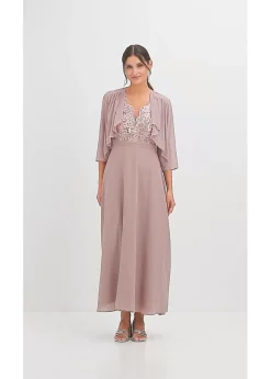 bonprix bonprix Bolero de gasa fina Rosa palo