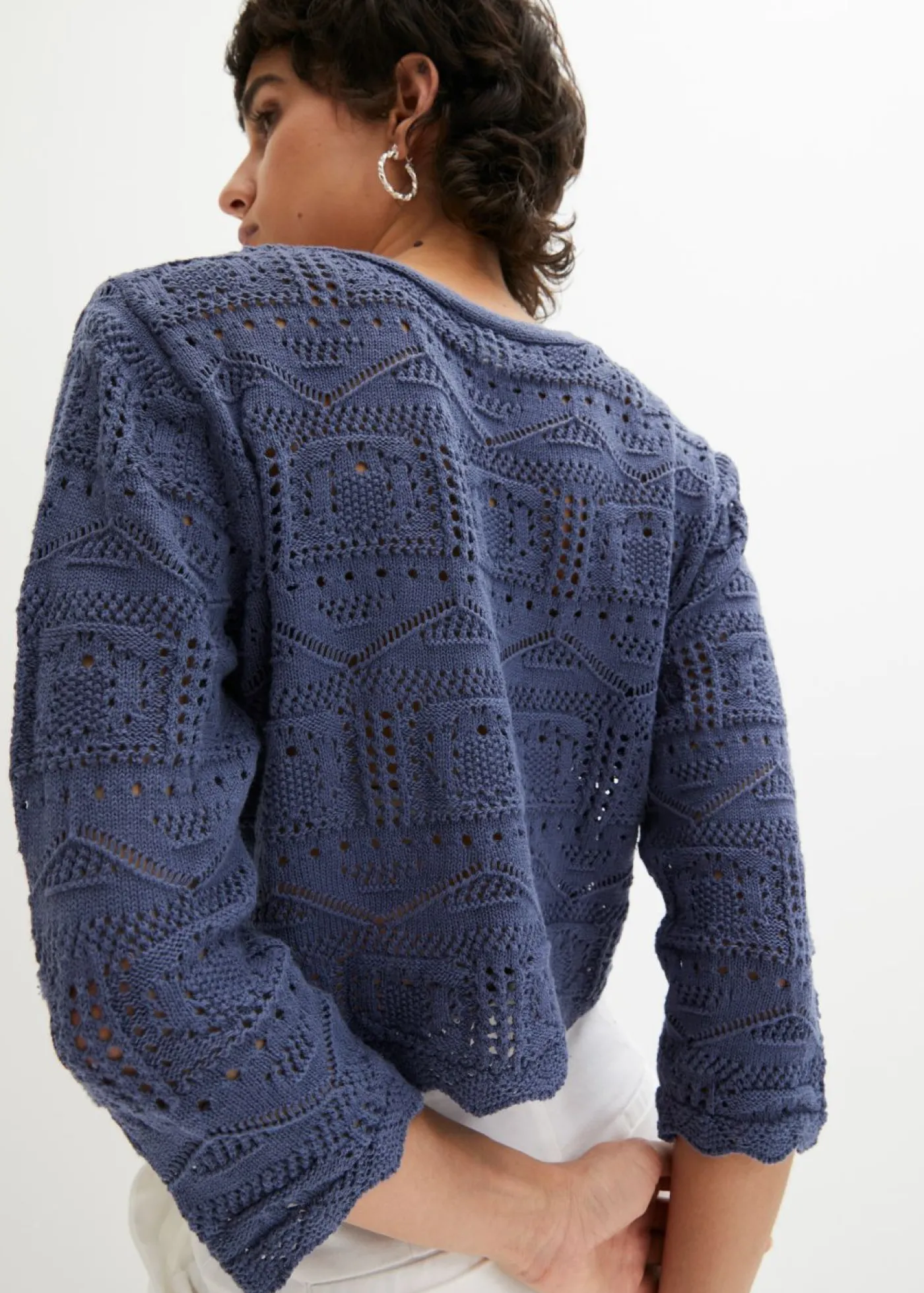 bonprix bonprix Bolero de punto ajour índigo Hot