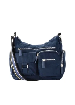 bonprix bonprix Bolso bandolera con bolsillos exteriores Azul marino Outlet