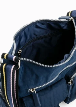 bonprix bonprix Bolso bandolera con bolsillos exteriores Azul marino Outlet