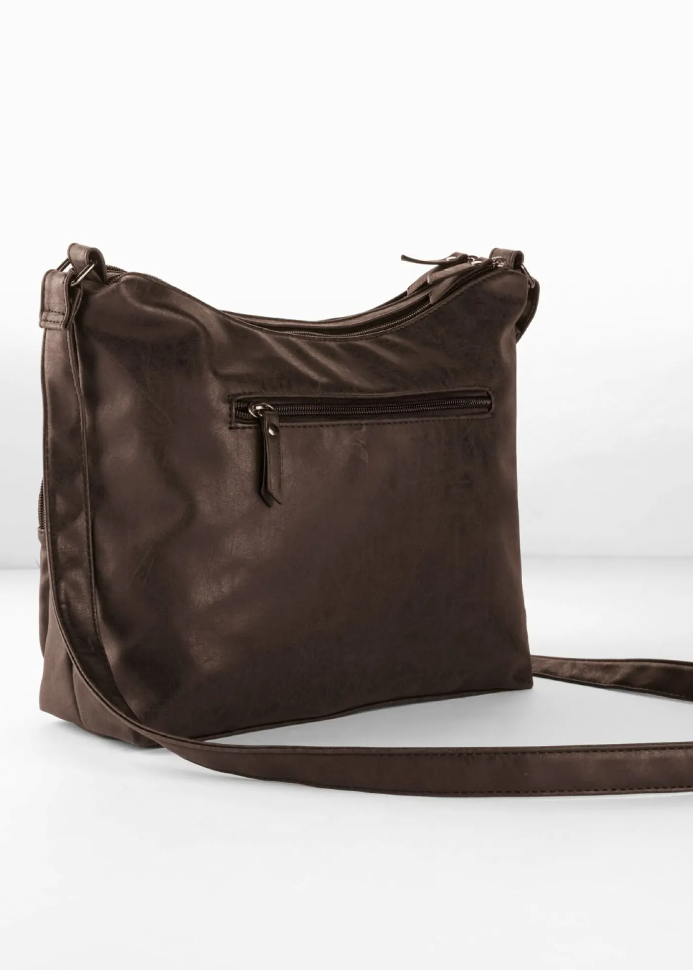 bonprix bonprix Bolso bandolera con bolsillos exteriores Marrón oscuro Discount