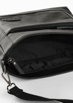 bonprix bonprix Bolso bandolera con correa intercambiable Negro/blanco sarga Discount