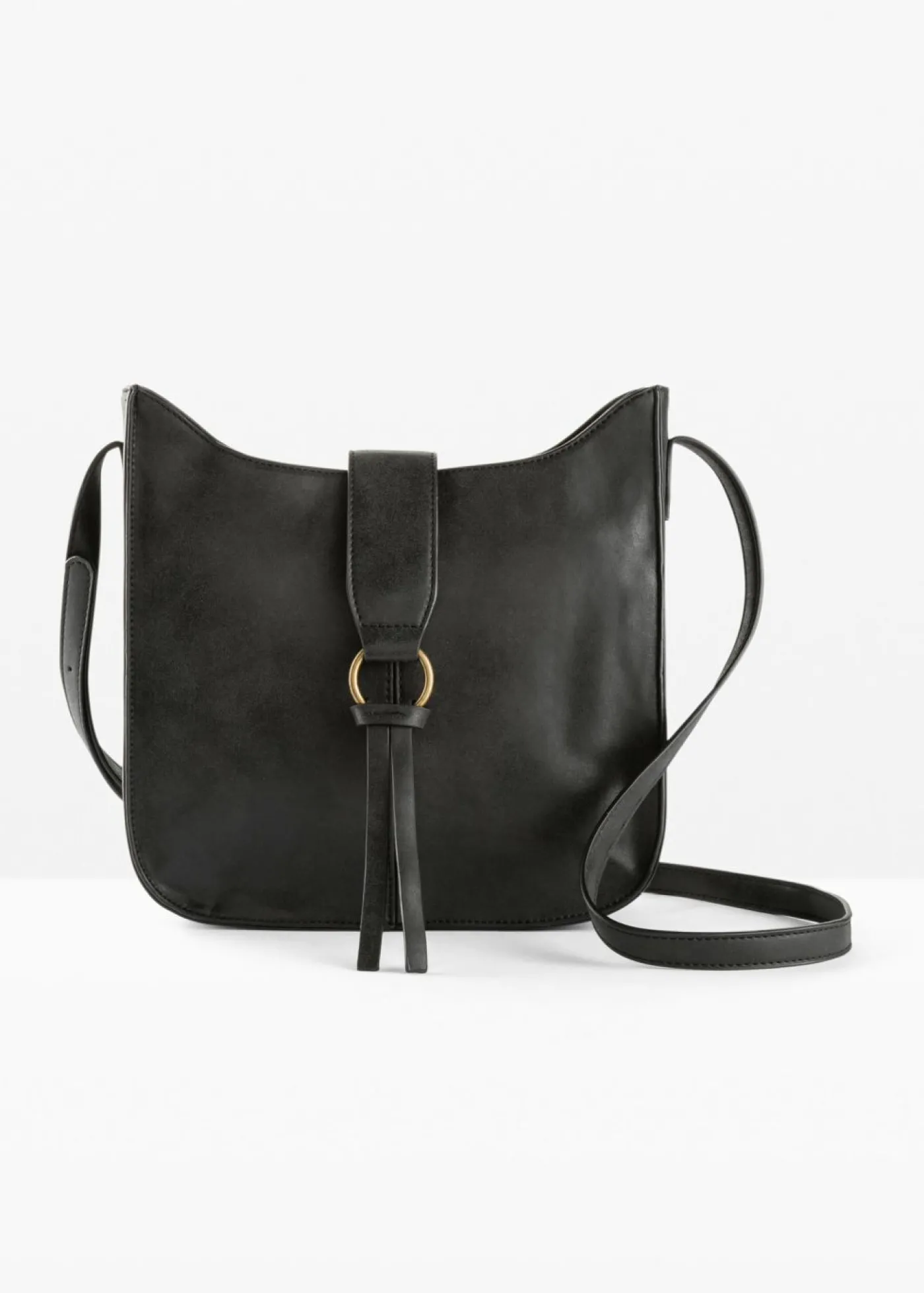 bonprix bonprix Bolso bandolera con detalle de hebilla decorativa Negro Discount