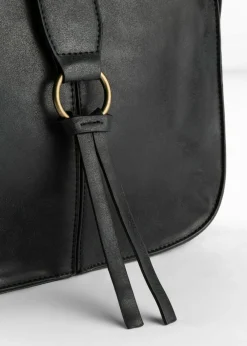bonprix bonprix Bolso bandolera con detalle de hebilla decorativa Negro Discount