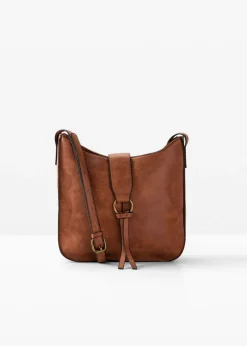 bonprix bonprix Bolso bandolera con detalle de hebilla decorativa Bolso de estilo bandolera en coñac
