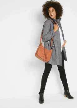 bonprix bonprix Bolso bandolera con detalle de hebilla decorativa Bolso de estilo bandolera en coñac