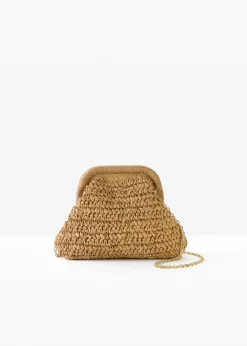 bonprix bonprix Bolso bandolera de paja Crudo Best