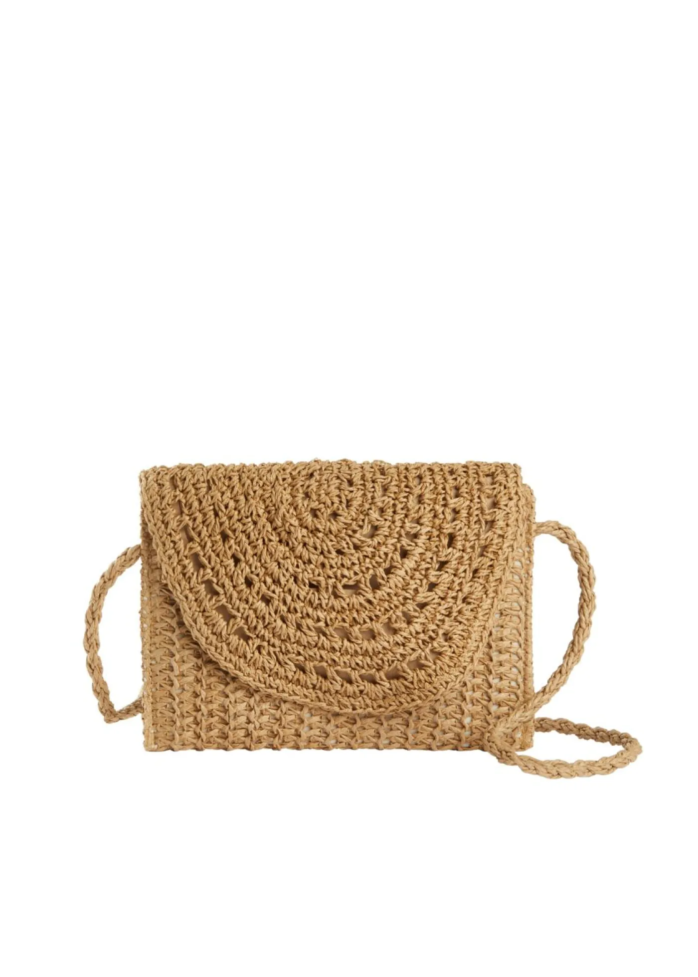 bonprix bonprix Bolso bandolera de paja Crudo Online