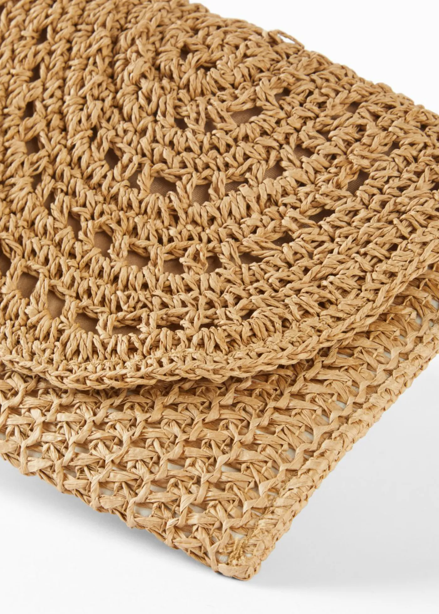 bonprix bonprix Bolso bandolera de paja Crudo Online