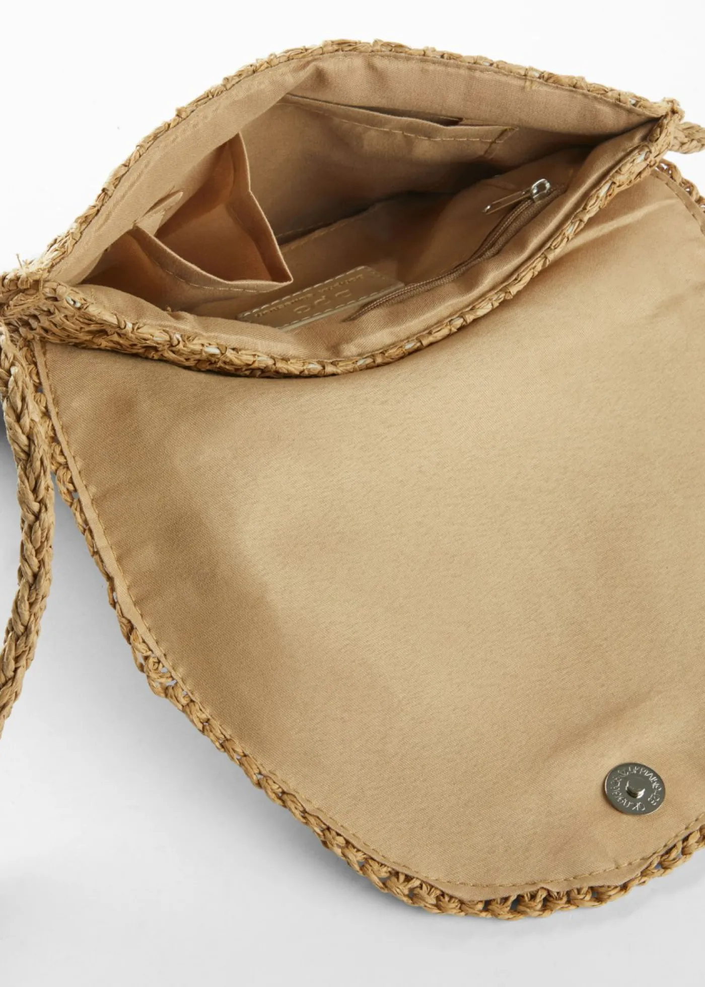 bonprix bonprix Bolso bandolera de paja Crudo Online