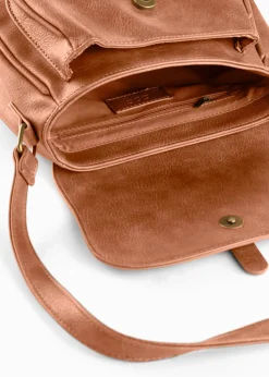 bonprix bonprix Bolso bandolera pequeño con detalle de hebilla Coñac Outlet
