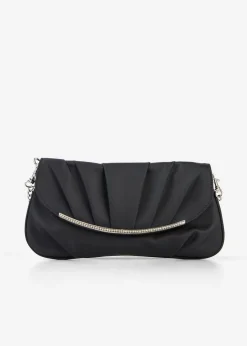 bonprix bonprix Bolso clutch con decoración de pedrería Negro Clearance